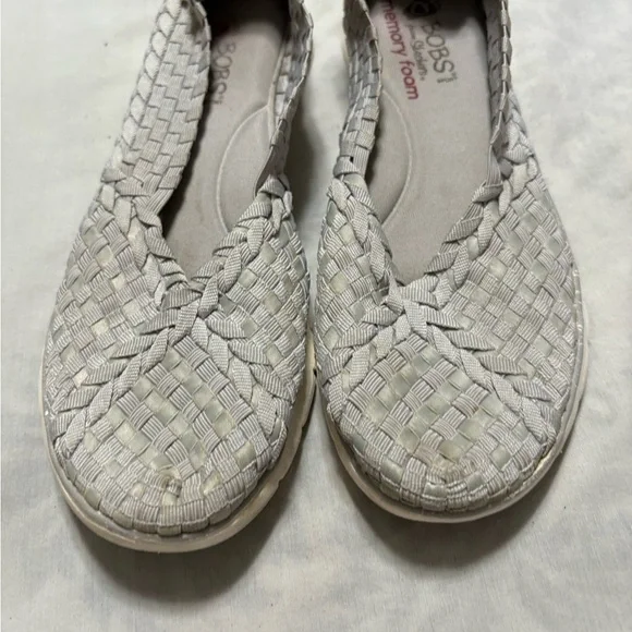 Women's Gray Woven Slip-On Shoes - Picture 2 of 6